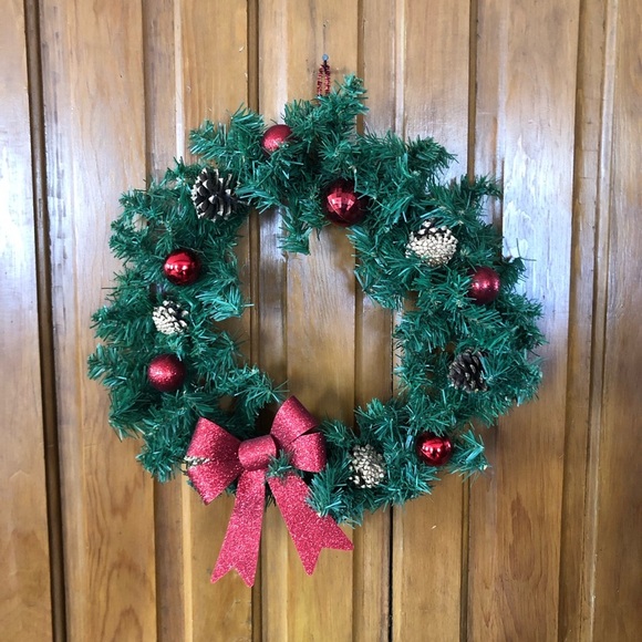 Handmade Holiday Wreath - Picture 1 of 8
